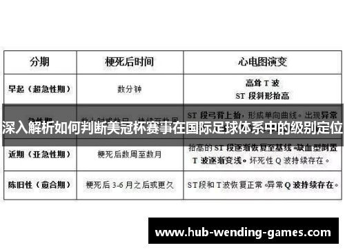 深入解析如何判断美冠杯赛事在国际足球体系中的级别定位